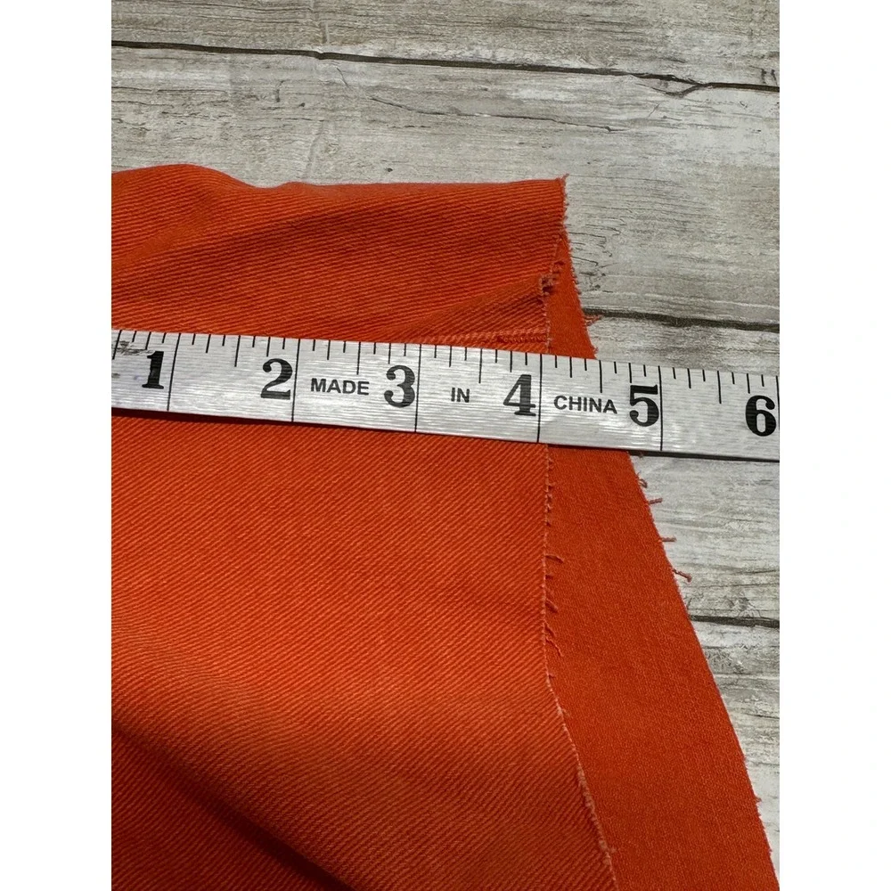 Kut from the Kloth Jane High Rise Long Shorts Tangerine Orange Raw Hem Size‎ 18